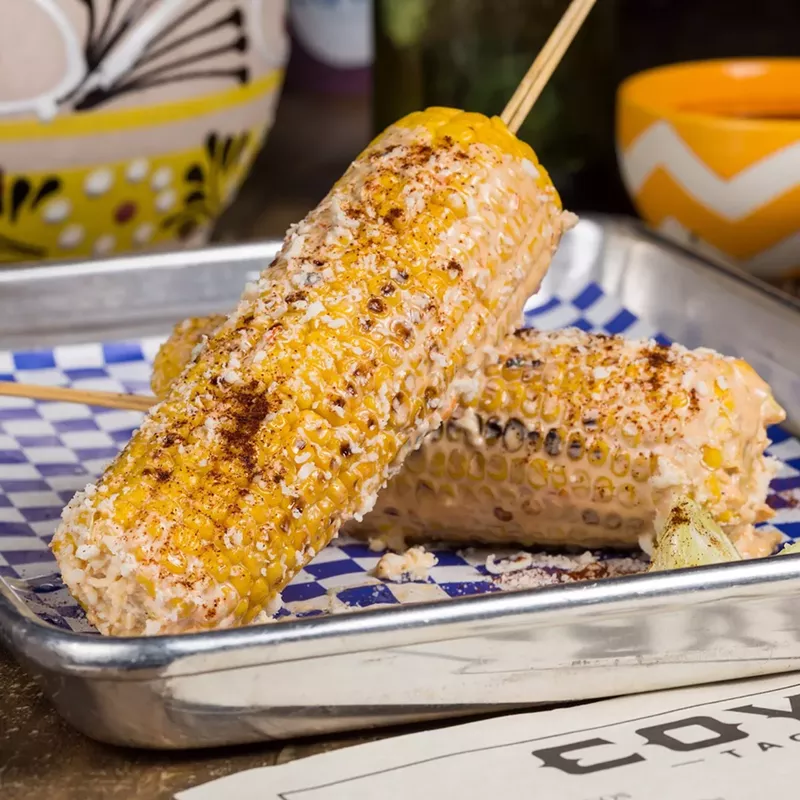 Image: Elote after hours at Coyo.