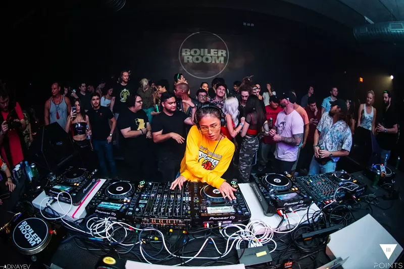 Image: Ms. Mada on III Points 2019's Boiler Room stage.