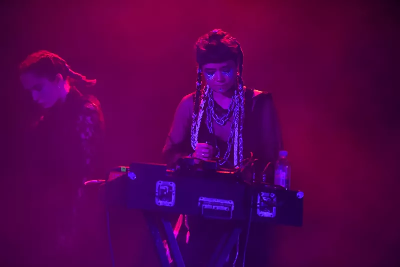 Image: Miami-based musician Poorgrrrl performing at III Points 2017.
