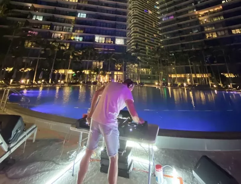Image: Event producer Denial Events is putting on a Balcony Raves event series at the Paraiso Bay and Gran Paraiso buildings in Edgewater.