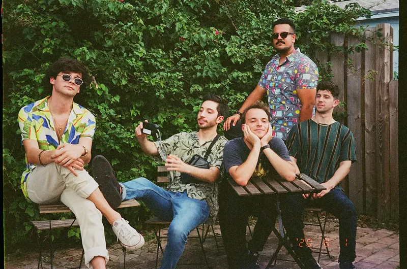 Image: The Hails (left to right): Robbie Kingsley, Franco Solari, Dylan McCue, Andre Escobar, and Zachary Levy