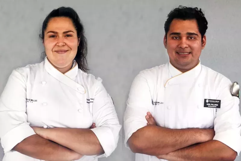 Image: JWU culinary stars Danielle Serret and Ariel Pallares