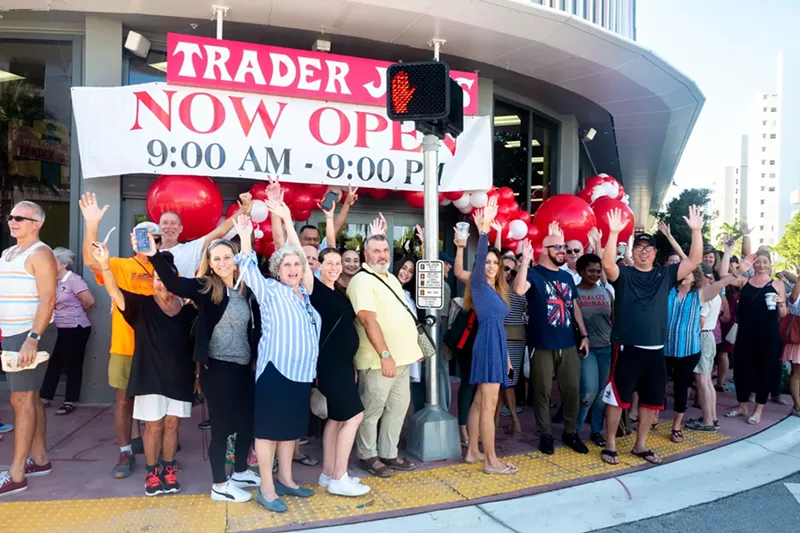 Image: Trader Joe's opening celebration in Miami Beach in August 2019.