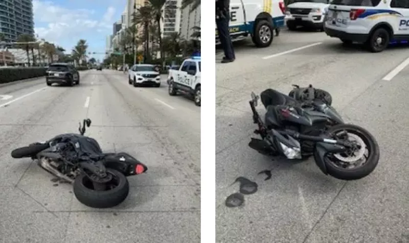 Image: Sunny Isles Beach Police claim 19-year-old Avraham Gil struck an officer with his motorcycle.