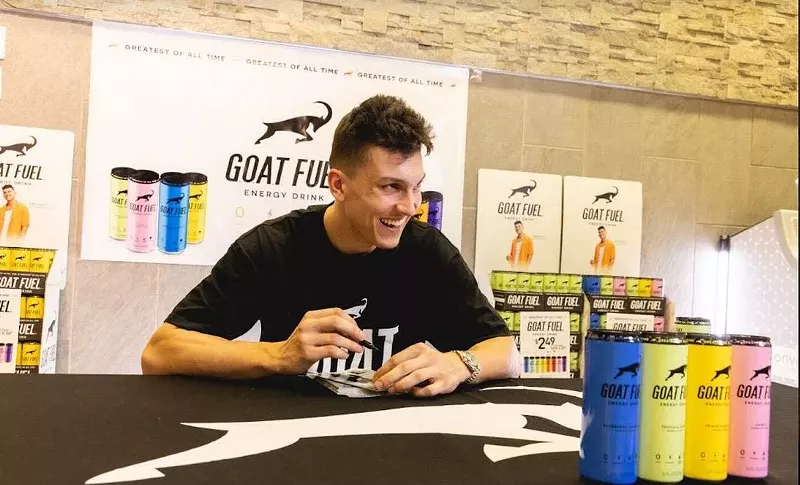 Image: Tyler Herro, Baby G.O.A.T. — and grown-up G.O.A.T. Fuel brand ambassador