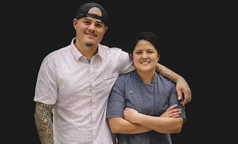 Image: Itamae chef/owner Valerie Chang (right, with brother Nando Chang) has been named as a fellow in the 2020 James Beard Foundation Women's Entrepreneurial Leadership Program.