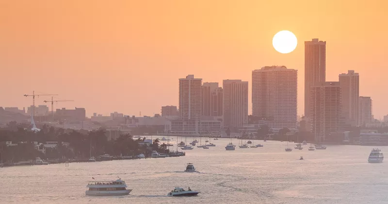 Image: On July 17, Miami marked its 36th day in a row with a heat index above 100 degrees.
