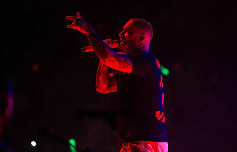 Image: View more photos from J Balvin's performance at the American Airlines Arena in Miami here.