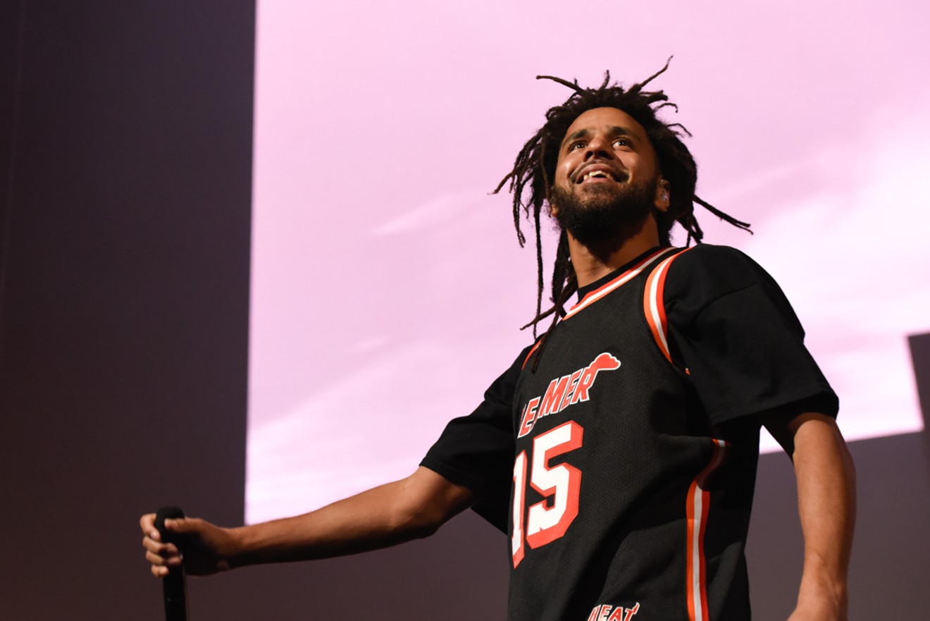 J. Cole performing on the first night of his The Off-Season Tour at FTX Arena in downtown Miami. See more photos from J. Cole at FTX Arena here.