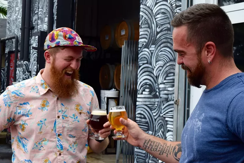 Image: Paul Jones of Cloudwater Brew Co. and Johnathan Wakefield of J. Wakefield Brewing.