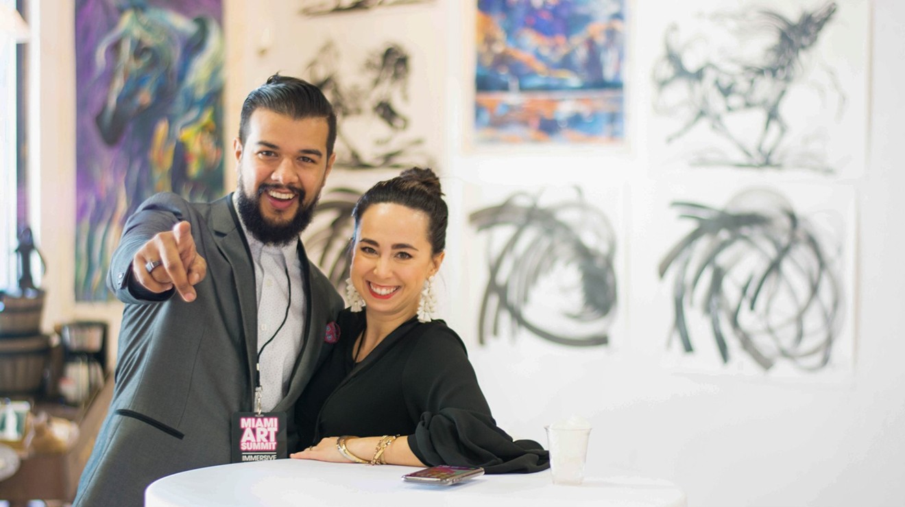 Jada Art Fair founders Jônatas Chimen Dias DaSilva-Benayon (left) and Dana Blickensderfer