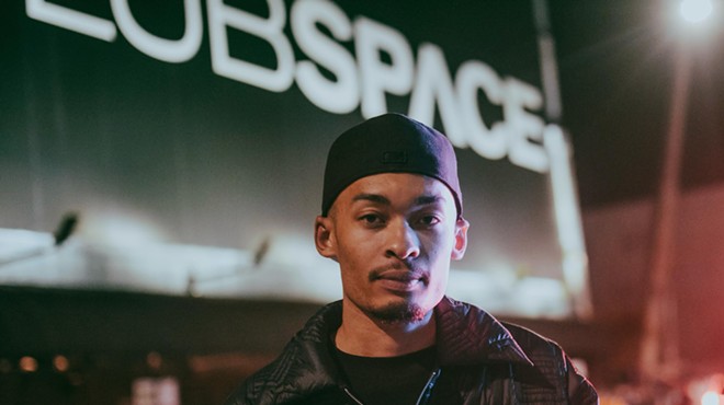 Jaden Thompson standing in front of the exterior of Club Space