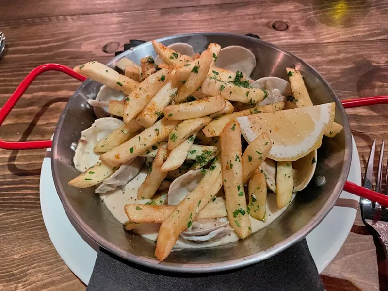 Image: Clam chowder fries at the Katherine, which opened in January 2022.