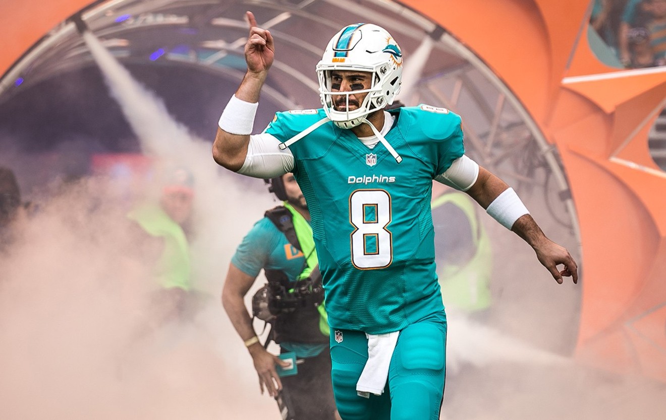The Dolphins average 6.7 points per quarter with Matt Moore (above); they average 3.3 points per quarter with Cutler.