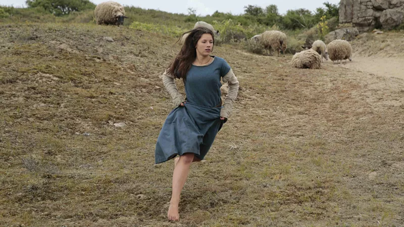 Image: Jeanne Voisin appears in the second half of Jeannette: The Childhood of Joan of Arc as the adolescent version of the lead character, who in the final act makes her way to battle to save her country from English occupation.
