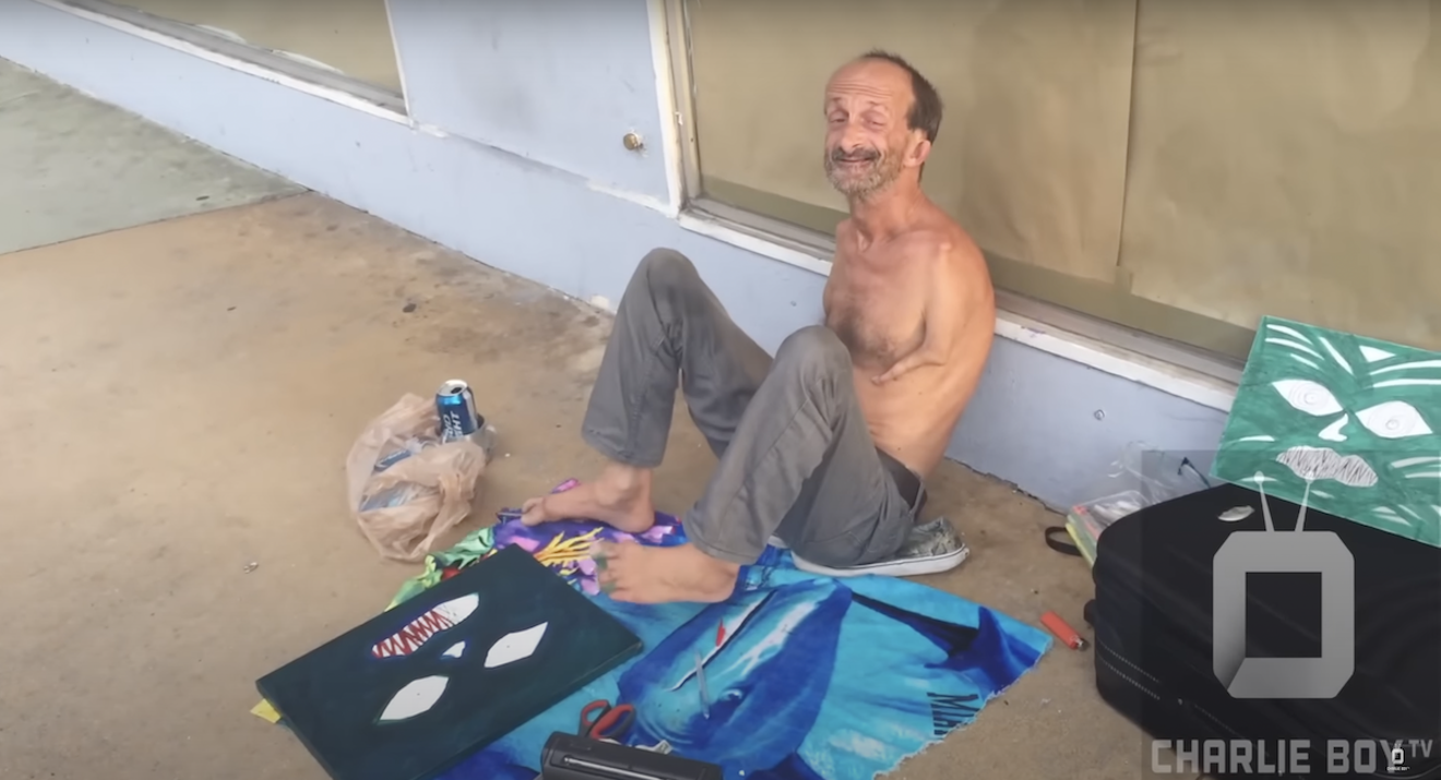 Jonathan Crenshaw, a well-known homeless South Beach street artist with no arms, died at 51.