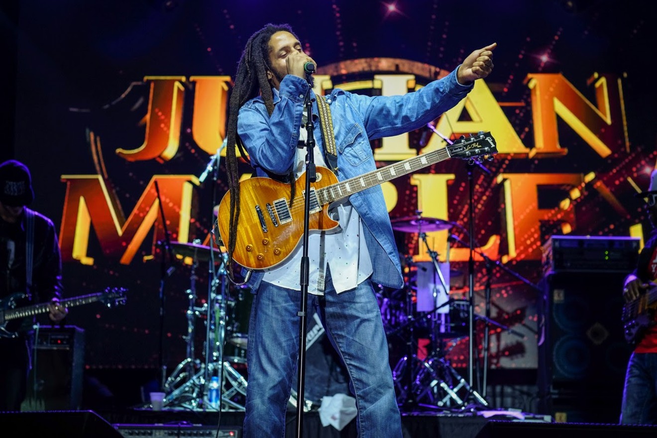 Julian Marley performing at 9 Mile Music Festival in 2017.