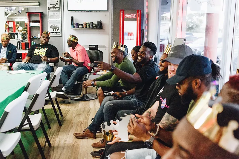 Image: The Come-Union Gathering event last year at the FUBS Barbershop in Pembroke Pines.