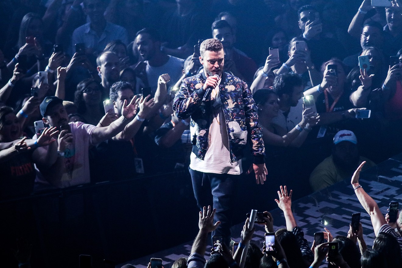 See more photos from Justin Timberlake's performance at the American Airlines Arena in Miami here.