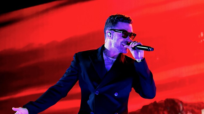 Justin Timberlake performing at the Kaseya Center