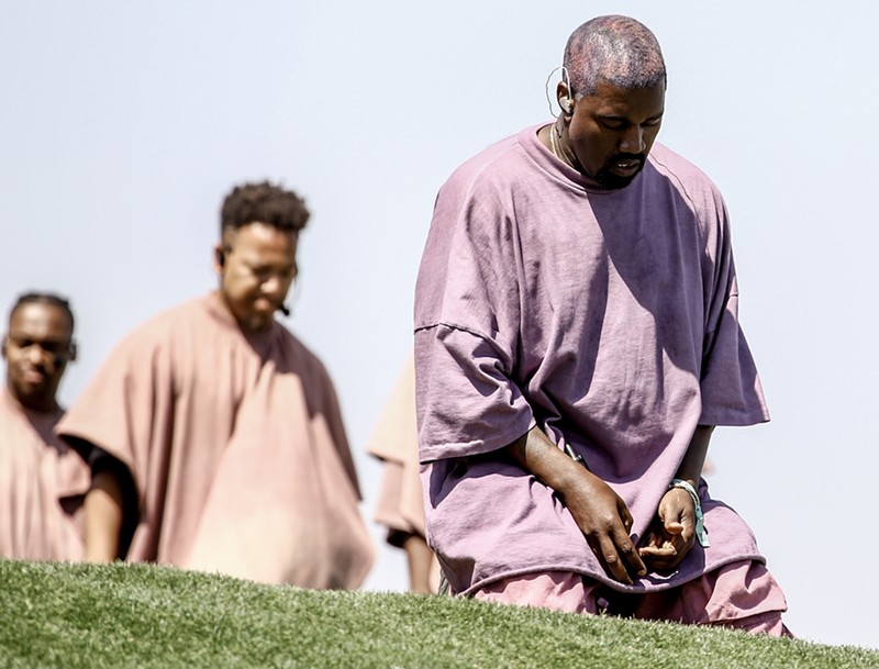 Kanye West's Sunday Service performance at Coachella 2019.