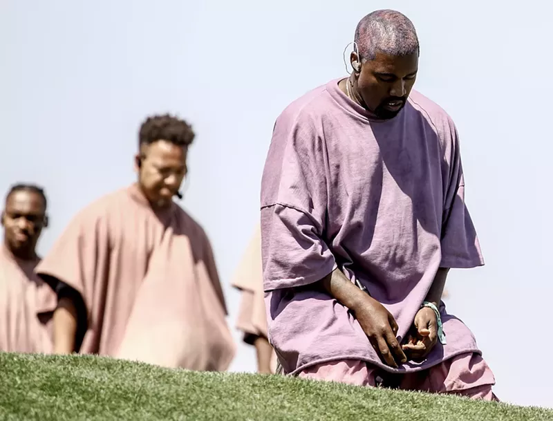 Image: Kanye West's Sunday Service performance at Coachella 2019.