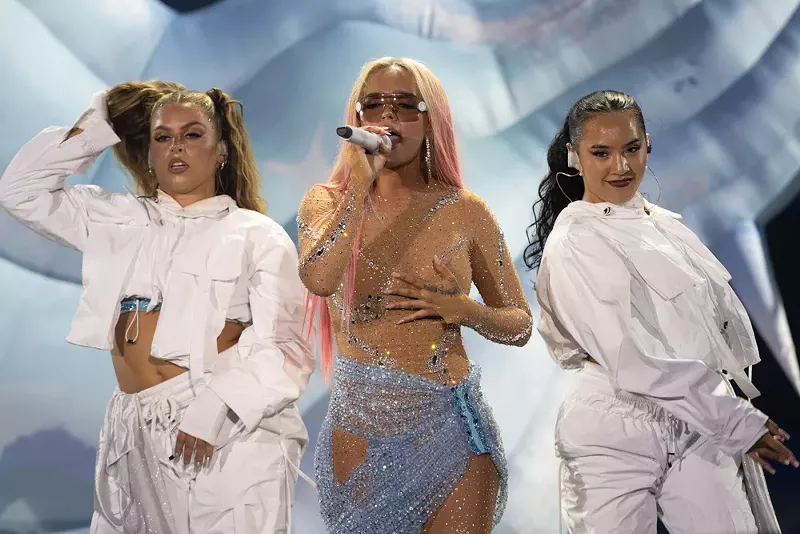 Image: Karol G brought her Mañana Será Bonito Tour to Hard Rock Stadium in Miami Gardens on Friday, August 25.