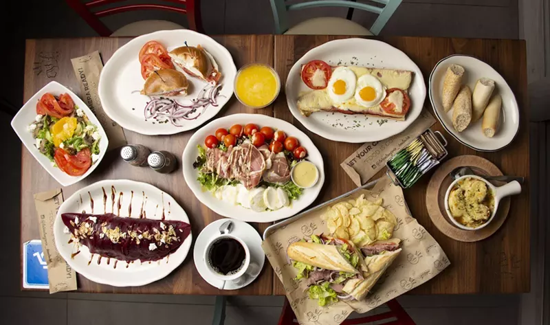 Image: The spread at La Boulangerie Boul'Mich