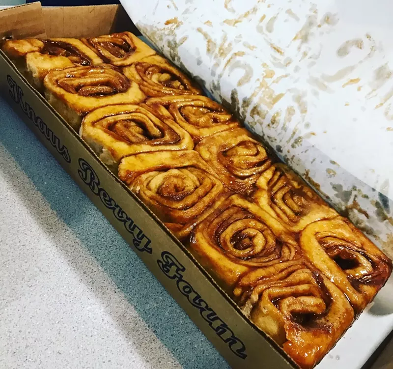 Image: Knaus Berry Farm's cinnamon rolls