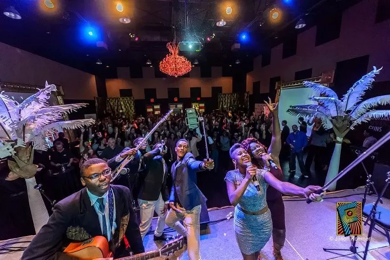 Image: Guitars Over Guns performs at the 2016 Knight Arts Challenge celebration.