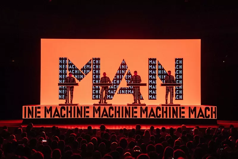Image: Kraftwerk performing live at the Adrienne Arsht Center in Miami