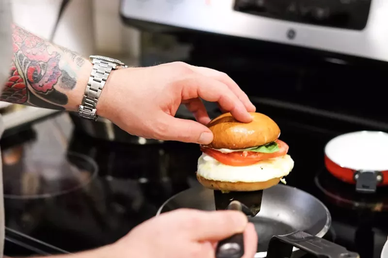 Image: Michael Lewis' egg sandwich at the forthcoming Laid Fresh.