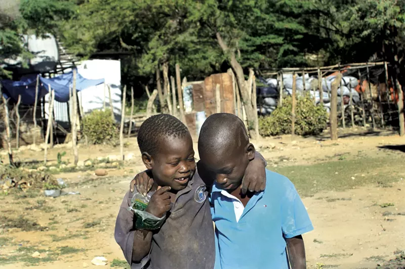 Image: Children in Parc Cadeau often don't get enough to eat.