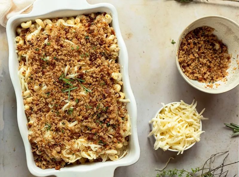 Image: Familystyle Food's mac and cheese is an easy and satisfying Thanksgiving side.