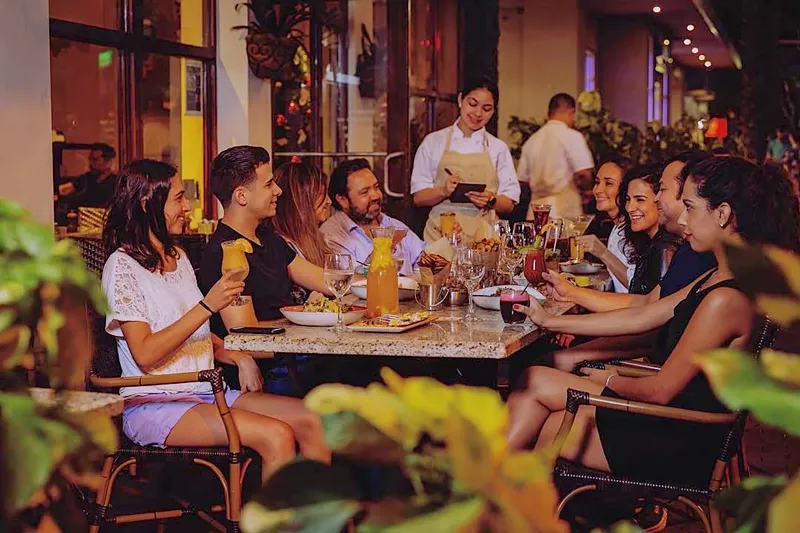 Image: The patio at Jaguar.