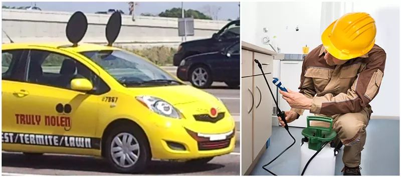 Image: Truly Nolen is known for its bright-yellow cars with mouse ears.