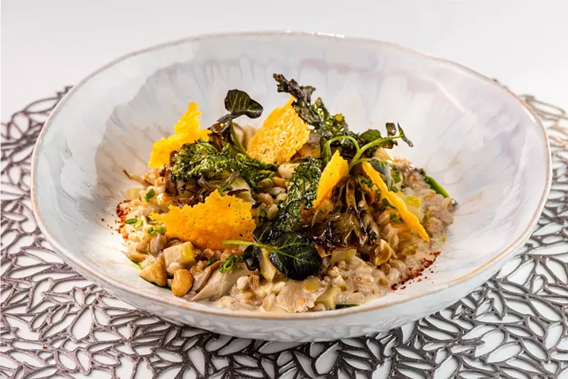 Image: Farro risotto ($22) at Le Jardinier
