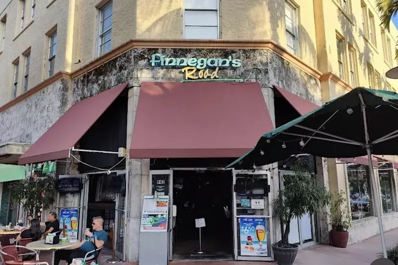 Image: A photo of the exterior of Finnegan's Road in South Beach before closing in March of 2025