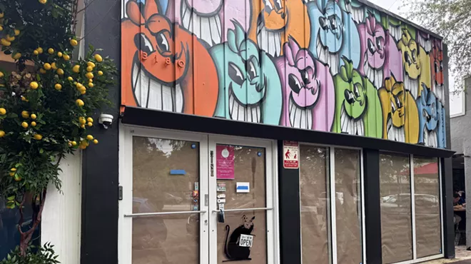 Miami Fine Art Gallery boarded up in Coconut Grove