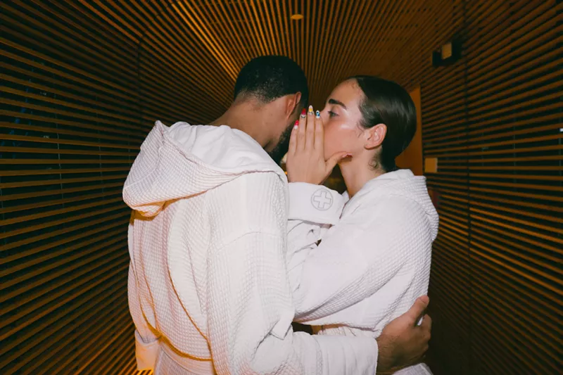 Image: A couple in robes