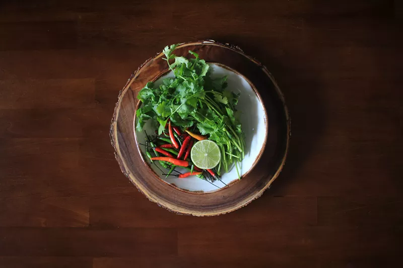 Image: Tantalizing raw materials at Lil' Laos.