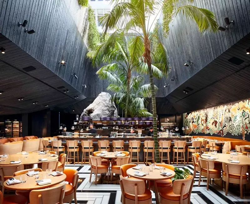 Image: Chotto Matte's brightly lit dining room.