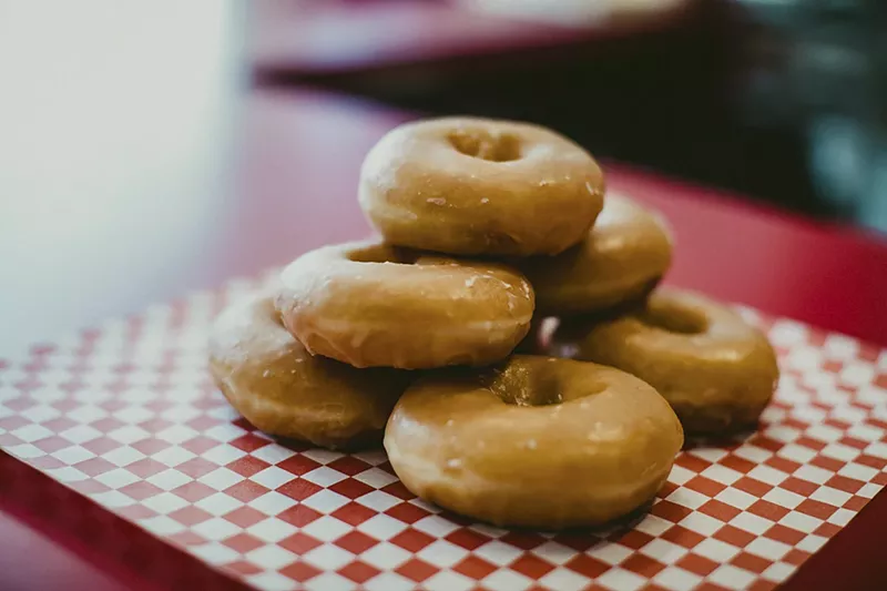 Image: Velvet Creme Dougnuts