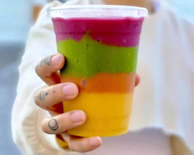 Image: The rainbow smoothie from LNB Grovestand