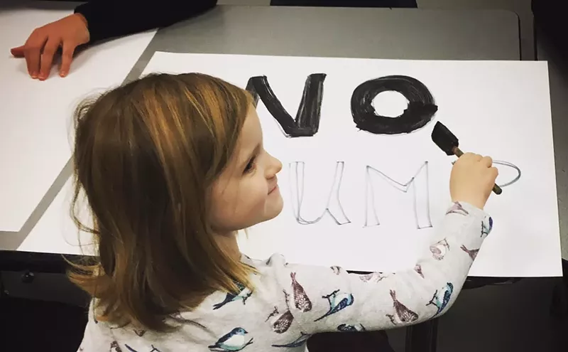 Image: Local Artists Host Community Poster-Making Sessions for Women’s March