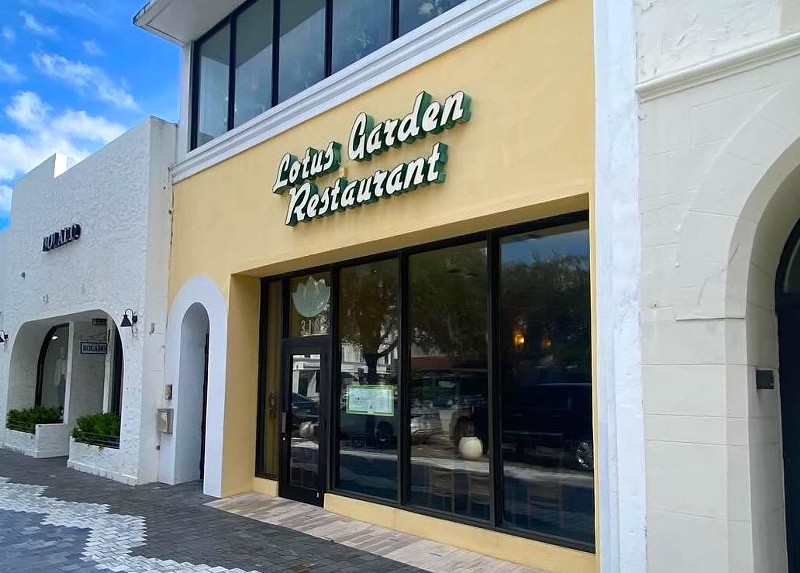 Lotus Garden Restaurant along Miracle Mile in Coral Gables has closed its doors.