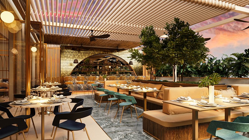 The glamorous rooftop space at Oro will boast 300 seats and views of South Beach.