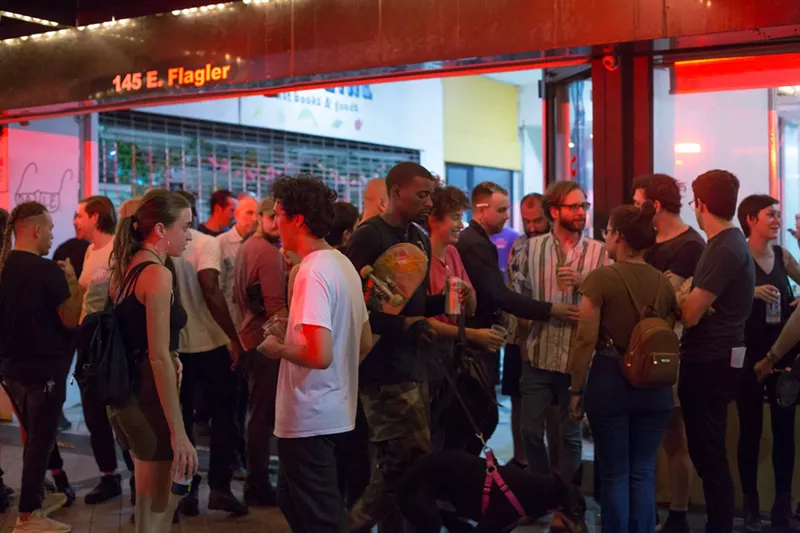 Image: Crowds outside the 777 International Mall for last year's Collabo 6 event.