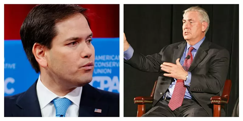 Image: Marco Rubio grilled Rex Tillerson on the stand and says he has "serious reservations" about him. Yet he'll still vote to confirm him as secretary of state.