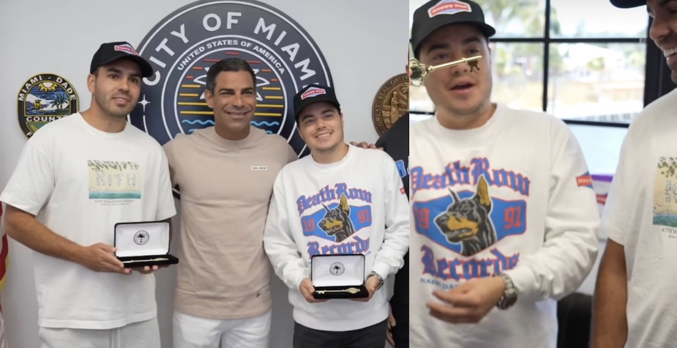 The Nelk Boys have been granted ceremonial keys to the city of Miami.
